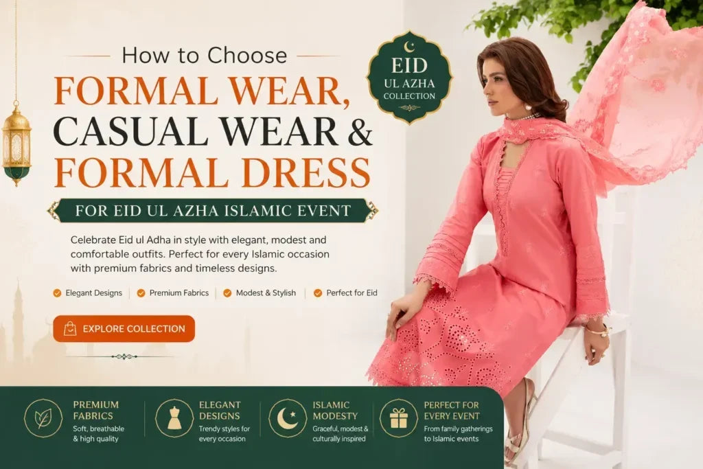How to Choose Formal Wear, Casual Wear &amp; Formal Dress for Eid ul Adha Islamic Events