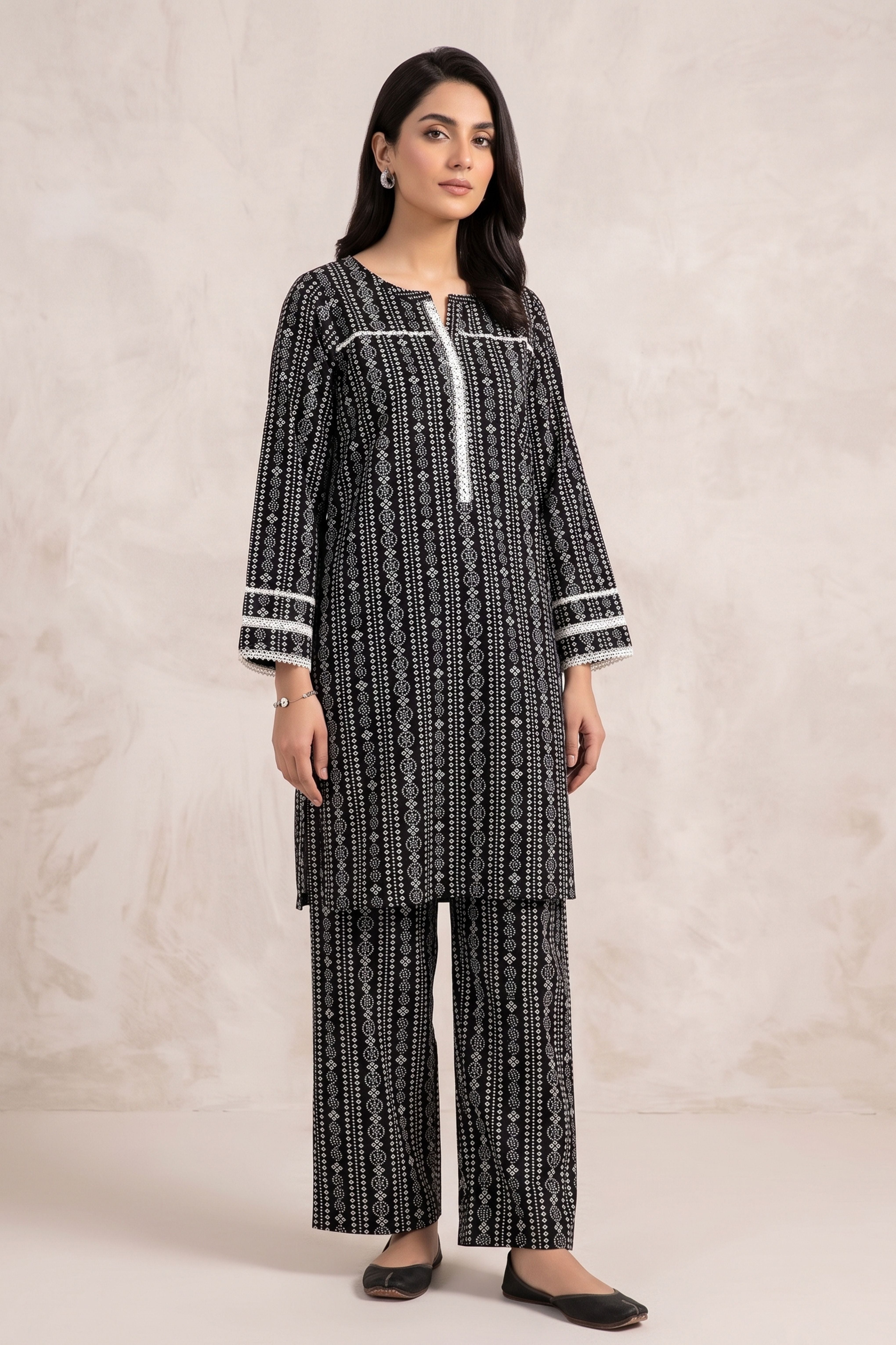 STITCHED PRINT CO-ORD SET 2PC