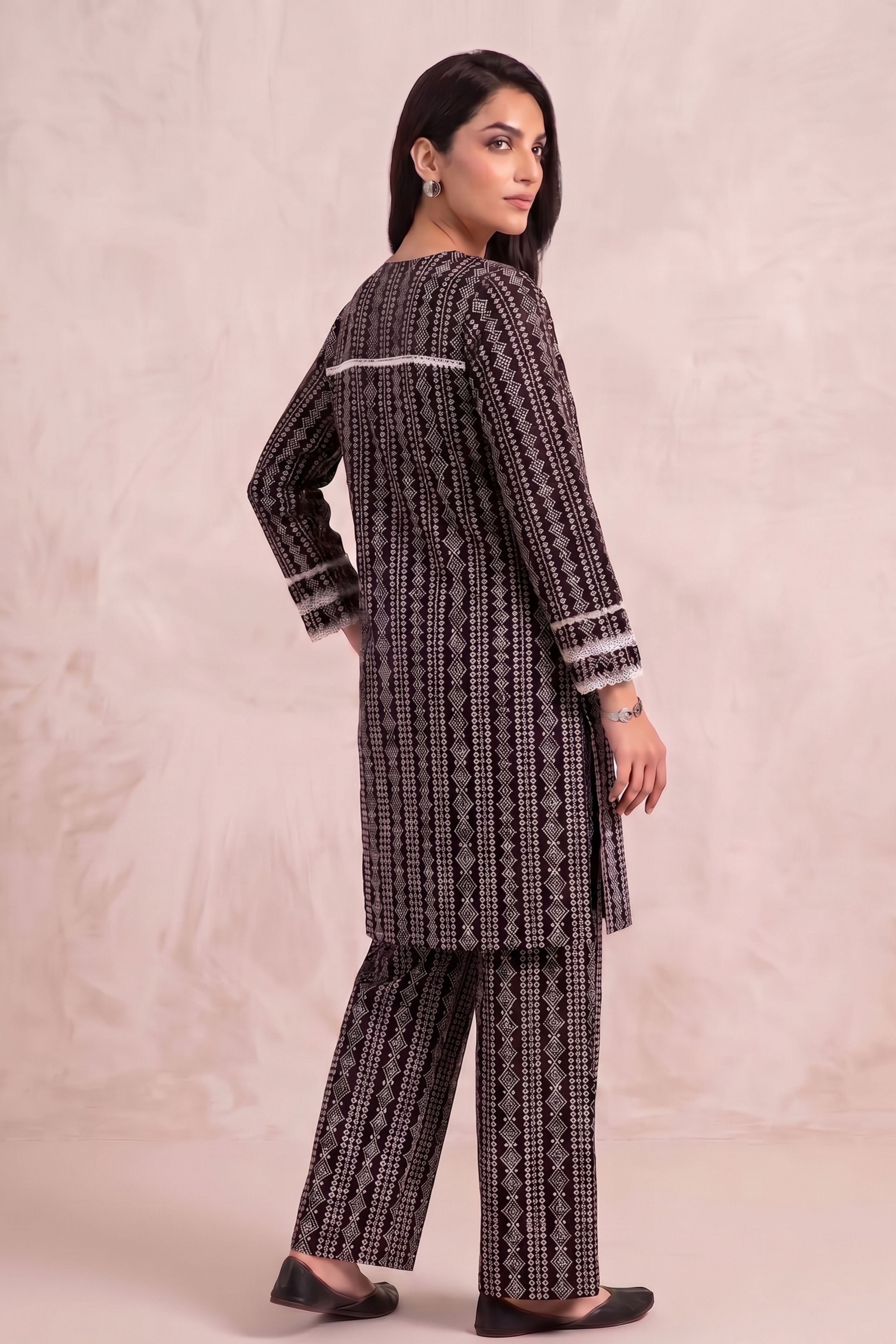 STITCHED PRINT CO-ORD SET 2PC