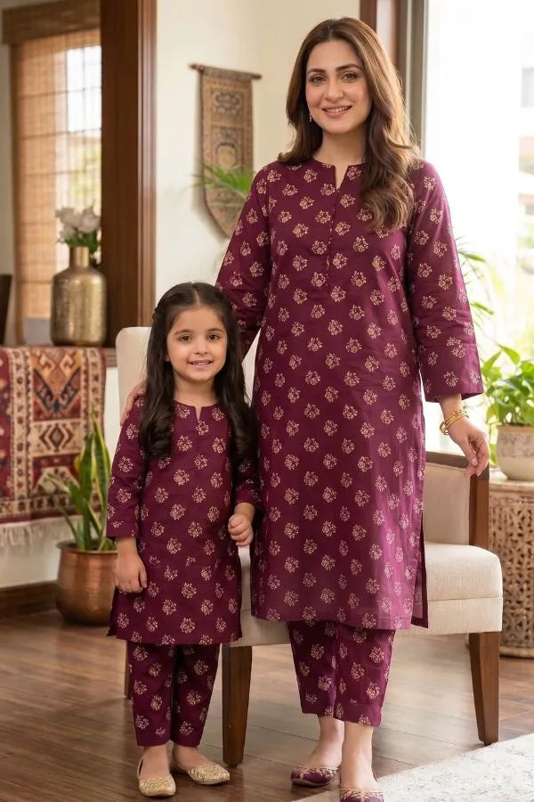 BLOCK PRINT LAWN RJ-01