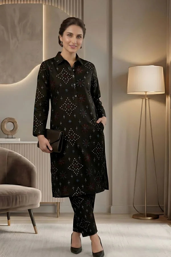 BLOCK PRINT LAWN RJ-06