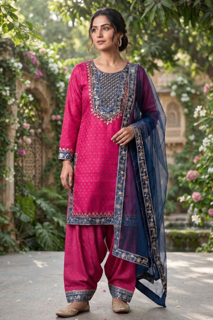 3-PC  Silk-Viscose  Stitched 03