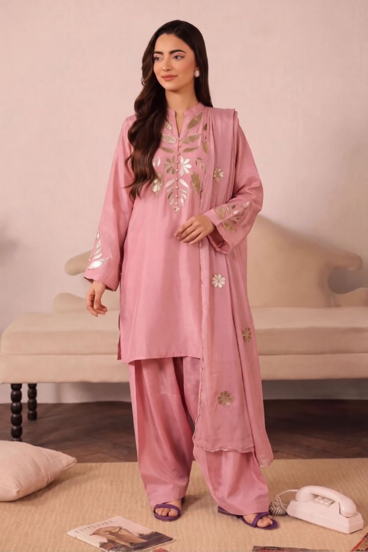 Silk Addition With Velvet applique 02